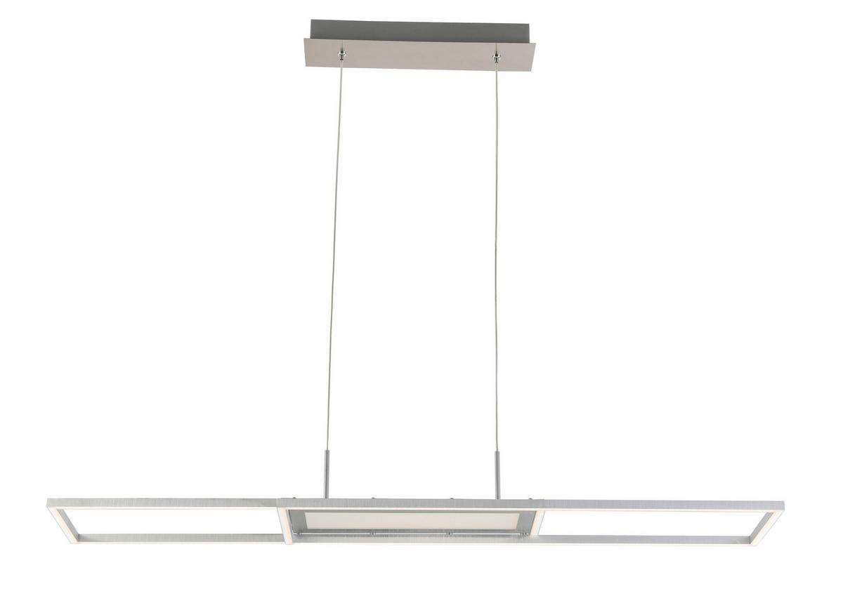 LAMPA WISZĄCA LED NOYA *SBN*SH* - kolor aluminiowy, Trend, tworzywo sztuczne/metal (105/27cm) - Novel