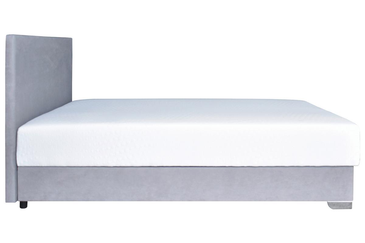 Tapecirani Krevet Morato - bijela/siva, Moderno, drvni materijal/tekstil (140/200cm) - Best Price