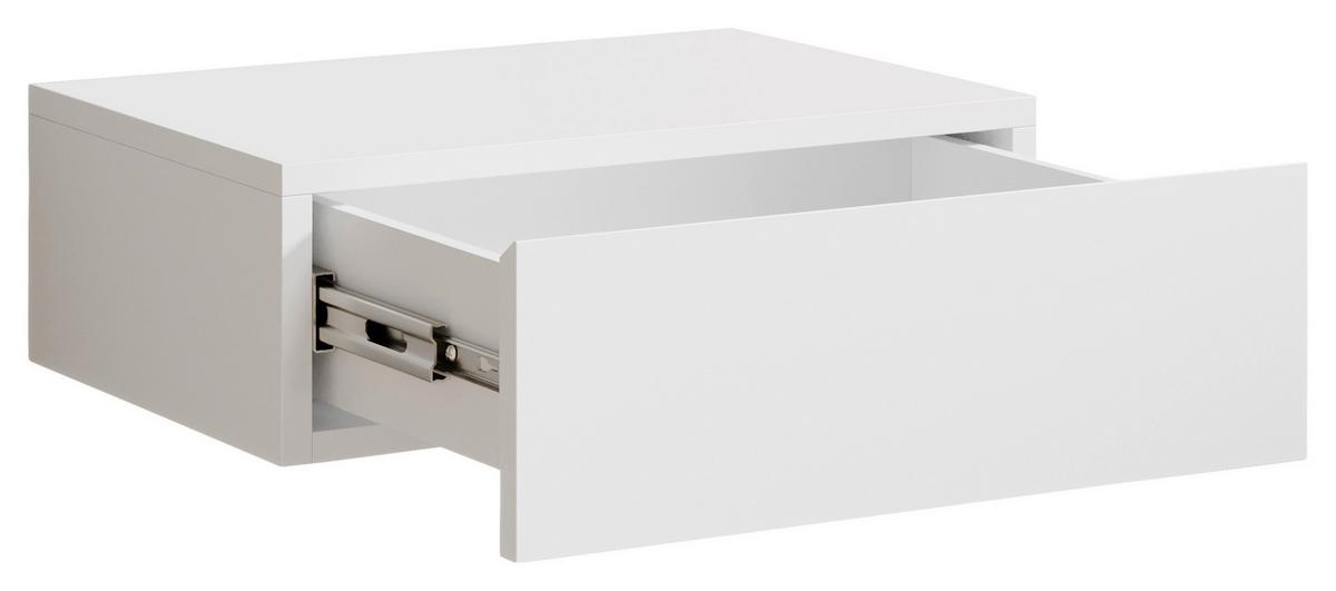 SZAFKA NOCNA TAJO - biały, Modern, materiał drewnopochodny (42/14/30cm) - Livetastic