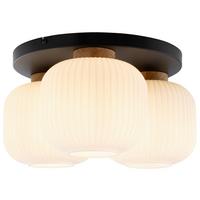 LAMPA SUFITOWA ANNA - biały, Trend, metal/drewno (45.5/22cm) - Collet's Monde