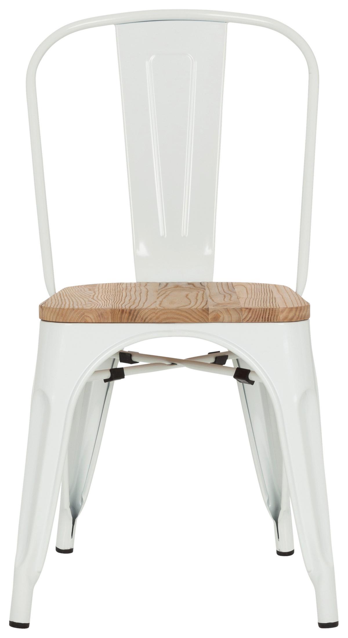 Stol Vantaggio Comfort W, Bela, Brest - bela/temno rjava, Basics, kovina/les (44/84/54cm) - MID.YOU