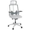 Pisarniški Stol Arceo W, Siva - siva/bela, Basics, umetna masa/tekstil (66/123-139/66cm) - MID.YOU