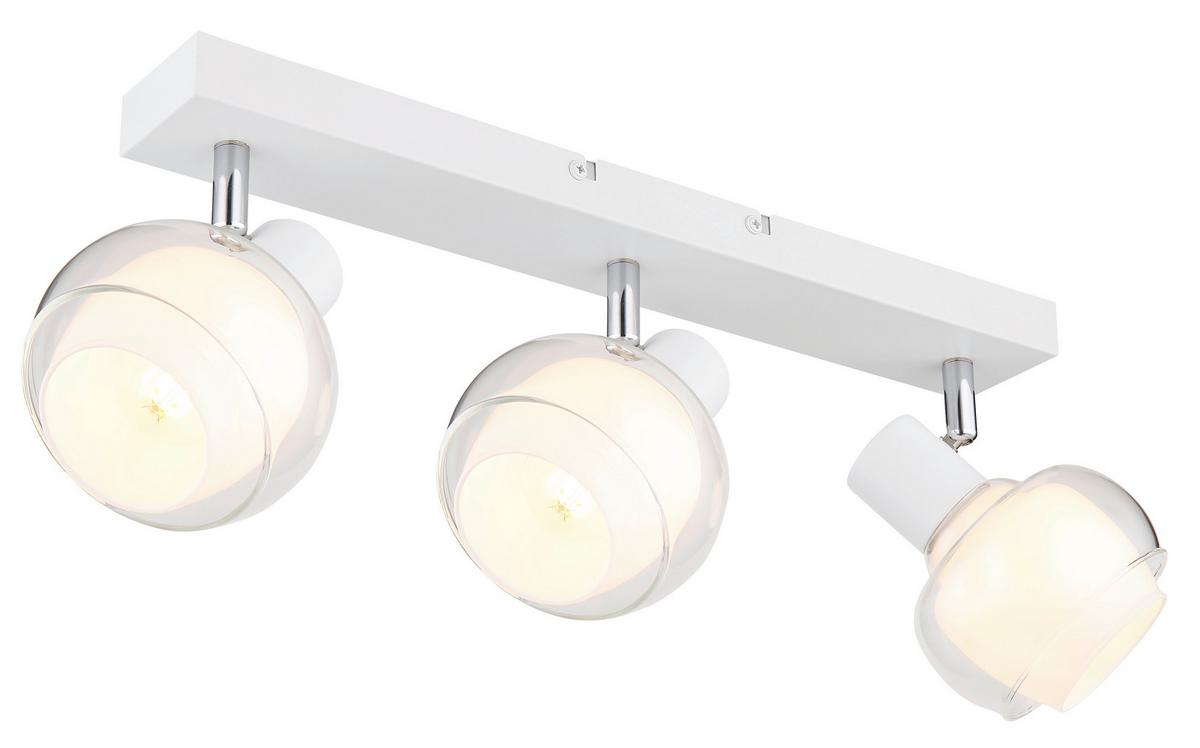 Reflektor Tokki - barve kroma/bela, Design, kovina/steklo (41/10,5/13,5cm) - Globo