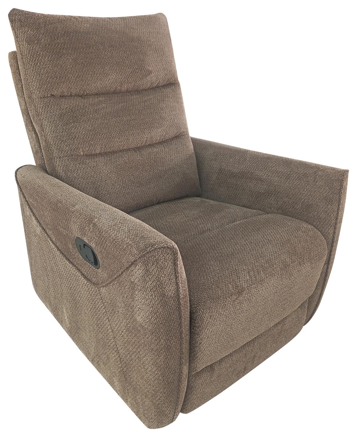 Relaks Fotelja Allegro - smeđa, Moderno, drvo/tekstil (82/102/92cm) - Mömax