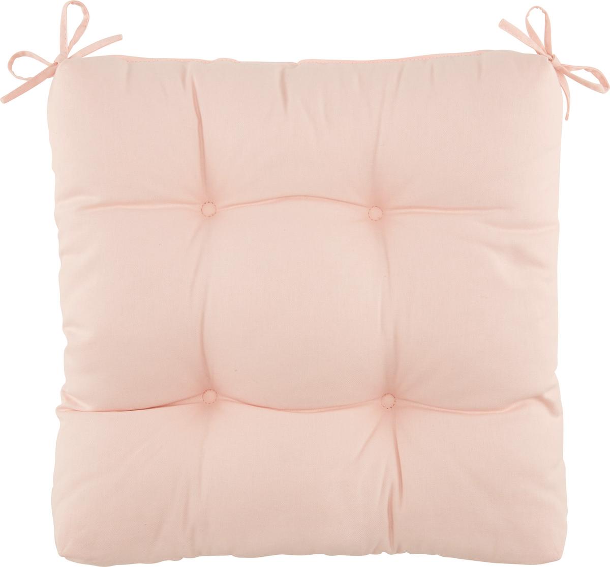 Sitzkissen Elli in Rosa ca. 40x40cm - Rosa, Konventionell (40/40/7cm) - Mömax