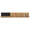 Wandboard in Eichefarben - Eichefarben/Schwarz, MODERN, Holzwerkstoff (180/30/22cm) - Modern Living Wandboard in Eichefarben - Eichefarben/Schwarz, MODERN, Holzwerkstoff (180/30/22cm) - Modern Living