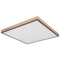 Stropna Led-svetilka Doro, S Sijalko - barve grafita/opal, Basics, kovina/umetna masa (59/59/6,5cm) - Globo