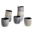 Blumentopf Susi aus Keramik - Hellgrau/Grau, ROMANTIK / LANDHAUS, Keramik (14/13cm) - MÖMAX modern living