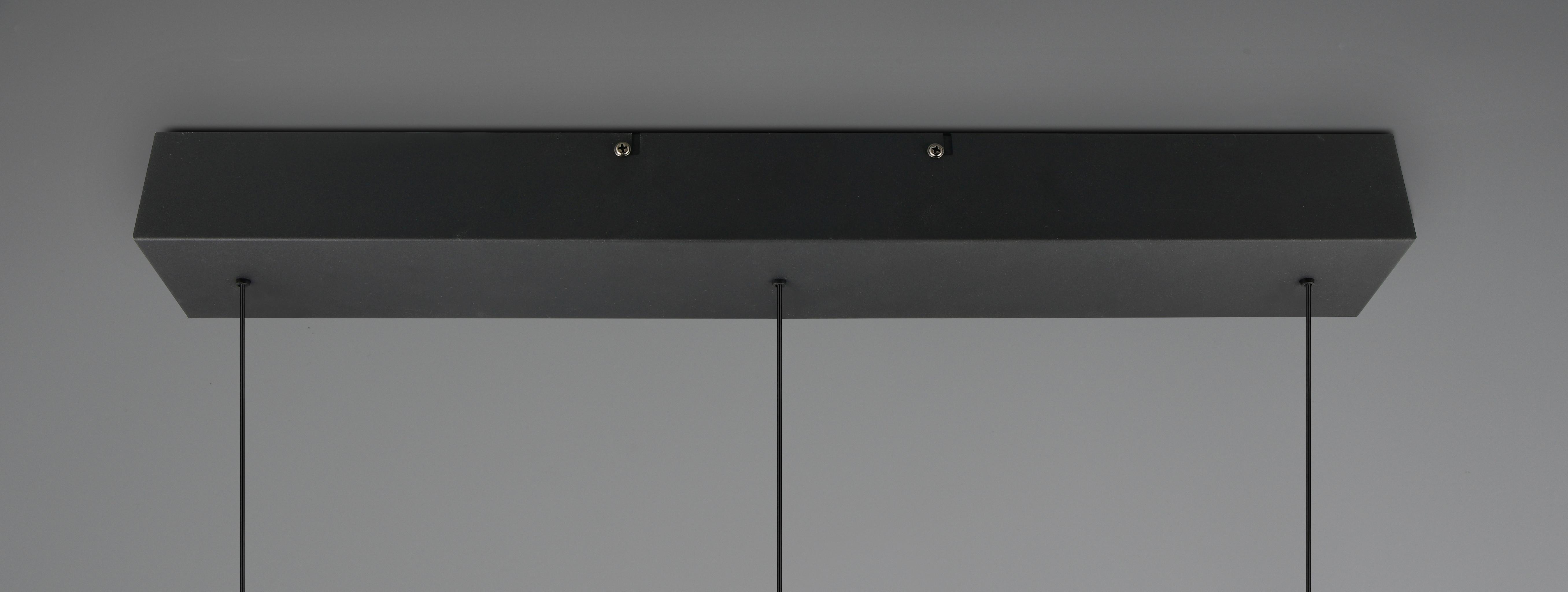LED-HÄNGLAMPA SESTINE - svart, Modern, metall/plast (60/9/150cm) - Mömax