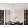 LED-HÄNGLAMPA SILVI - silver, Modern, metall/plast (50/50/120cm) - Mömax