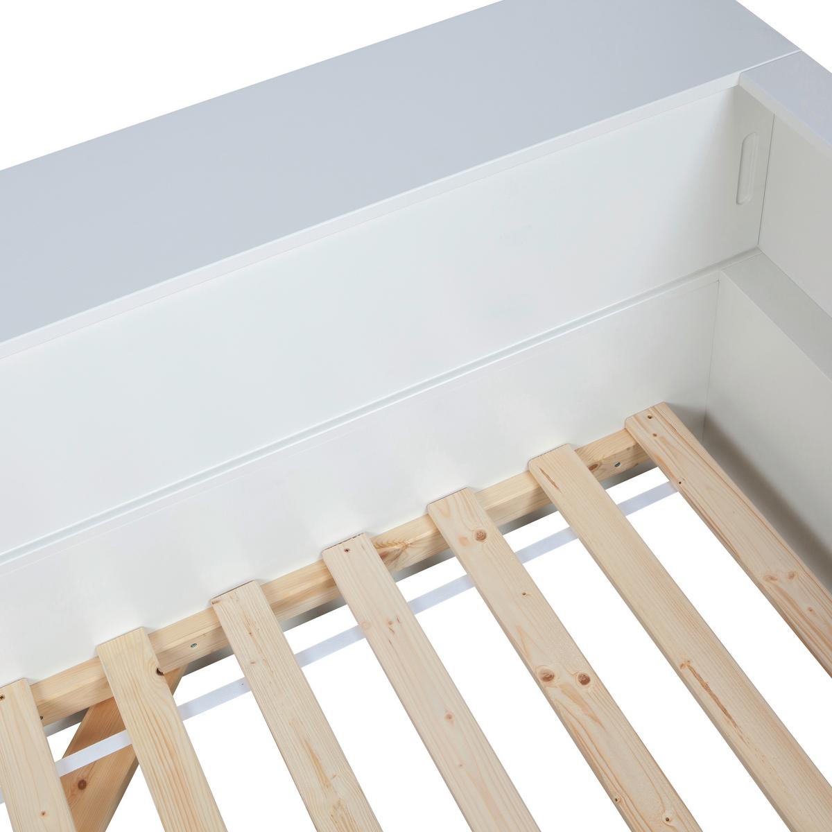 Bett Connect Weiß - Weiß, Design, Holz (90/200cm) - Livetastic