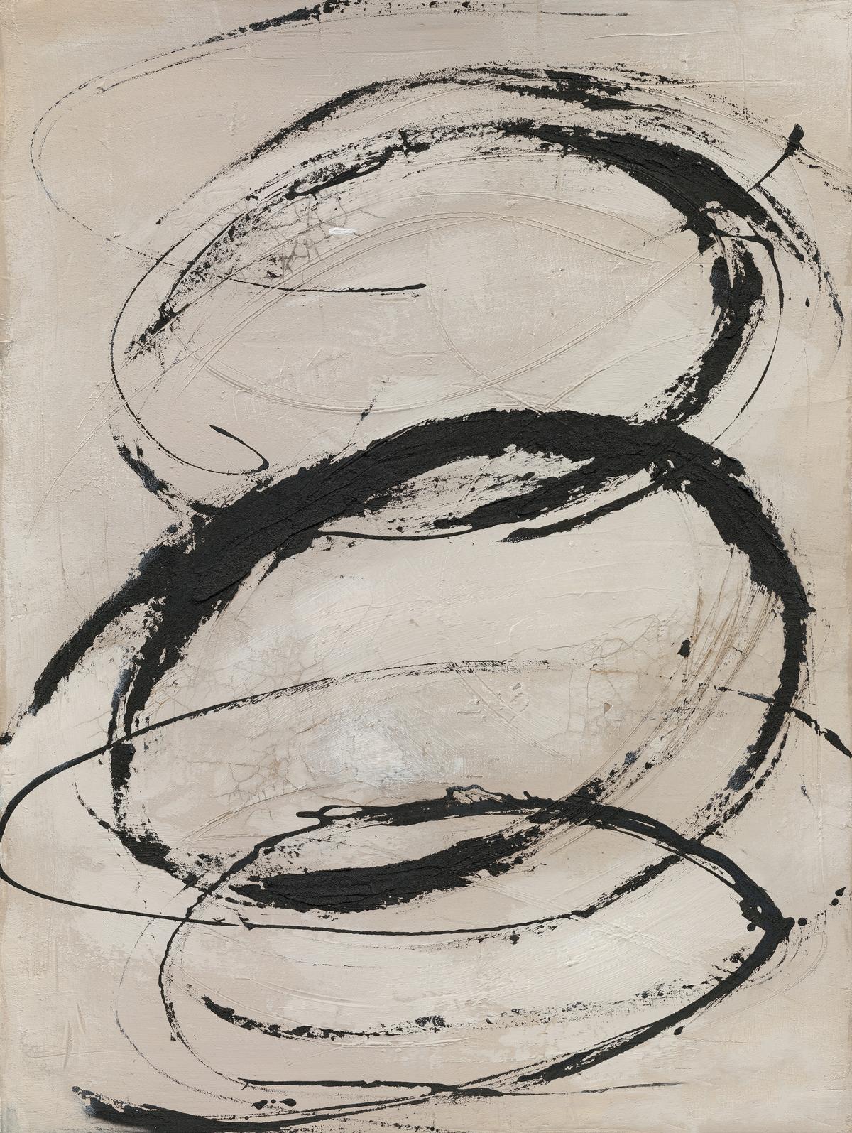 Slika Koni 80x120cm - bež/crna, Moderno, drvni materijal/tekstil (80/120/3,8cm) - Mömax