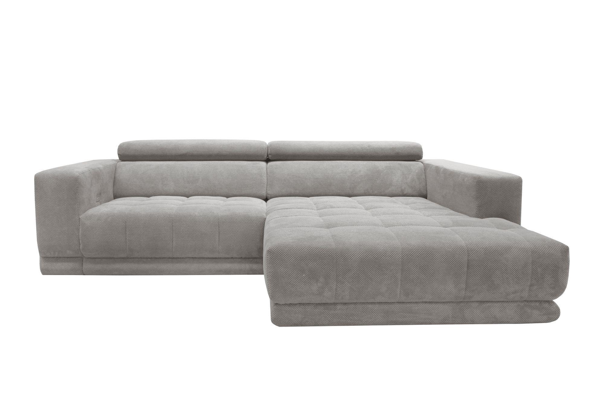Kutna Garnitura Portland - svijetlo siva/crna, Moderno, tekstil/plastika (275/78-98/197cm) - Premium Living