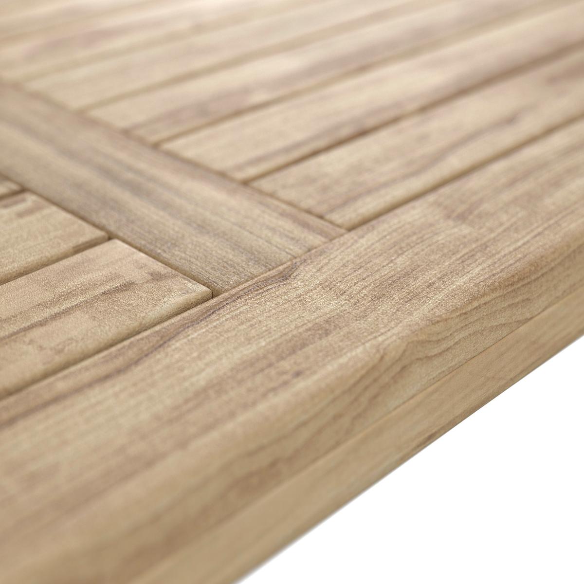 Gartengarnitur Simone Hellgrau Holz/Kunststoff/Outdoorstoff - Hellgrau/Akaziefarben, MODERN, Holz/Kunststoff - Bessagi Garden