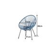 Vrtni Stol Uno - modra/črna, kovina/umetna masa (72/88/77cm) - Mömax modern living Vrtni Stol Uno - modra/črna, kovina/umetna masa (72/88/77cm) - Mömax modern living