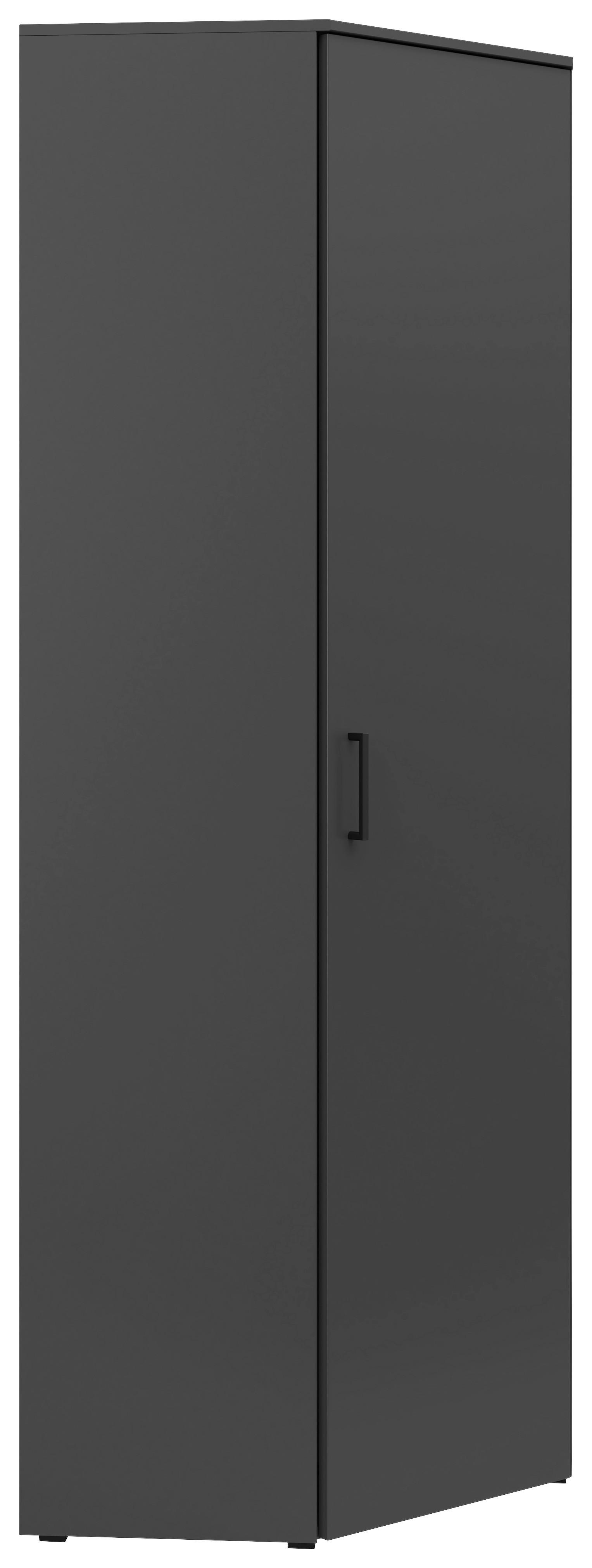 Kotna Omara Multistauraum - črna/barve grafita, Moderno, umetna masa/leseni material (71,5/195/71,5cm) - Premium Living