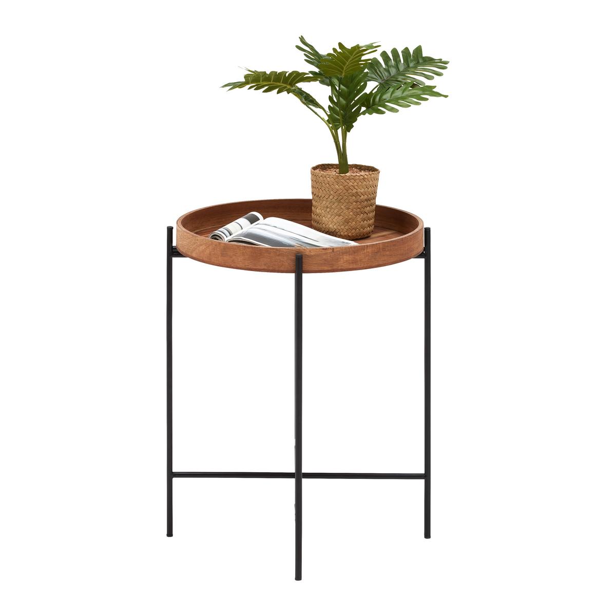 Mizica Cuba -Based- - črna/barve akacije, Moderno, kovina/les (40/40/49cm) - Based