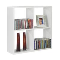 Falipolc Fehér 4 Tárolórésszel Alex - fehér, Modern, faalapú anyag (60/60/18cm) - Best Price