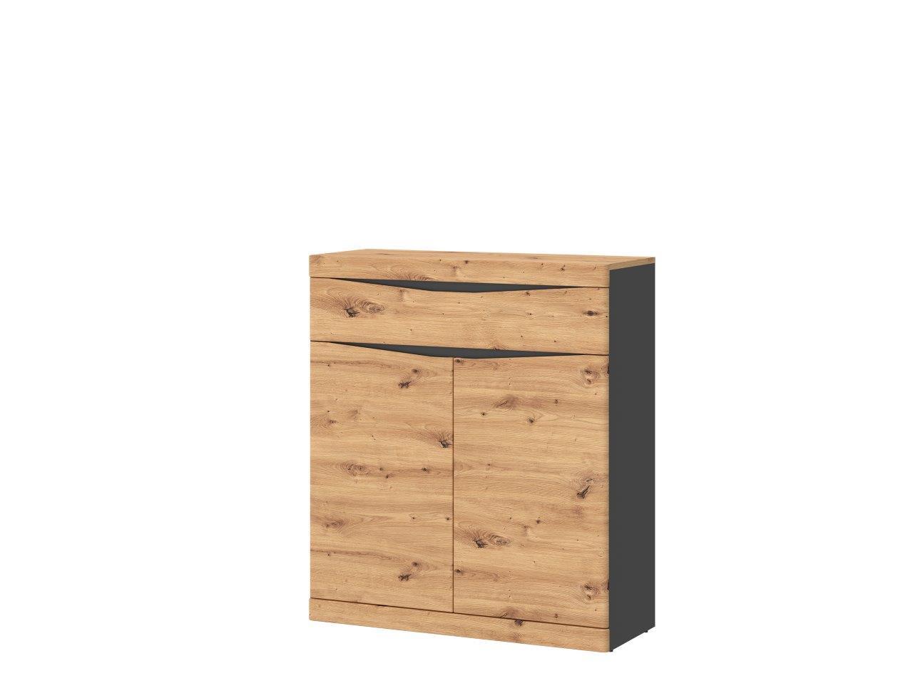 Omara Za Čevlje Turino, Barva Hrasta, Antracit - barve hrasta, Moderno, umetna masa/leseni material (86/101,6/40cm)