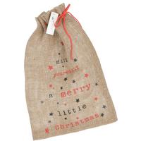 Karácsonyi Zsák Gift Bag - természetes anyagok (31/46cm)