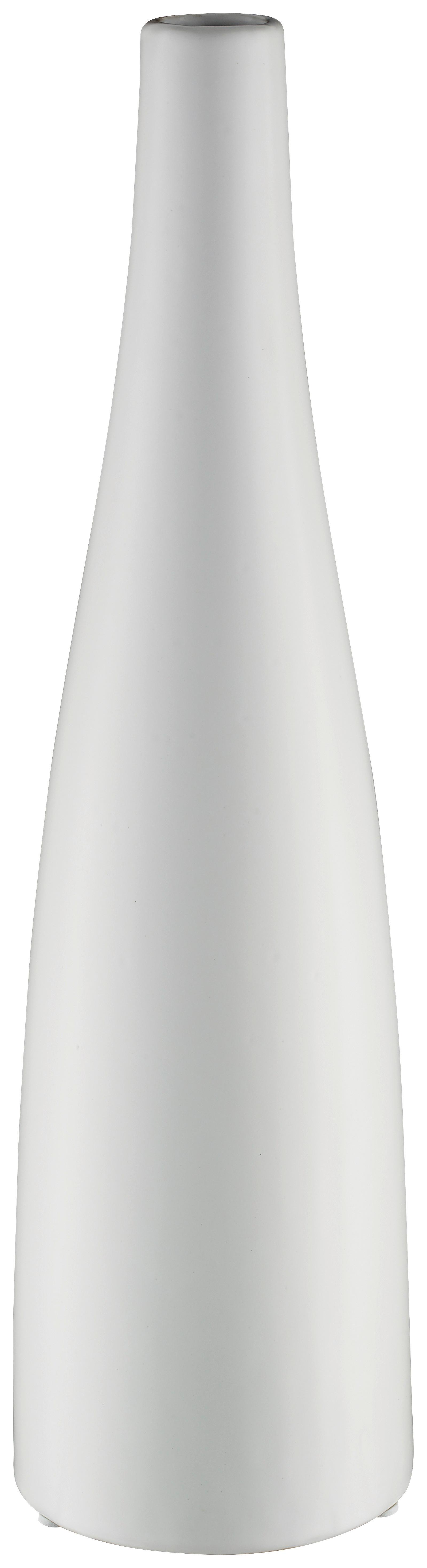 Vase Planico II Weiß matt - Weiß, MODERN, Keramik (39,6cm) - Mömax