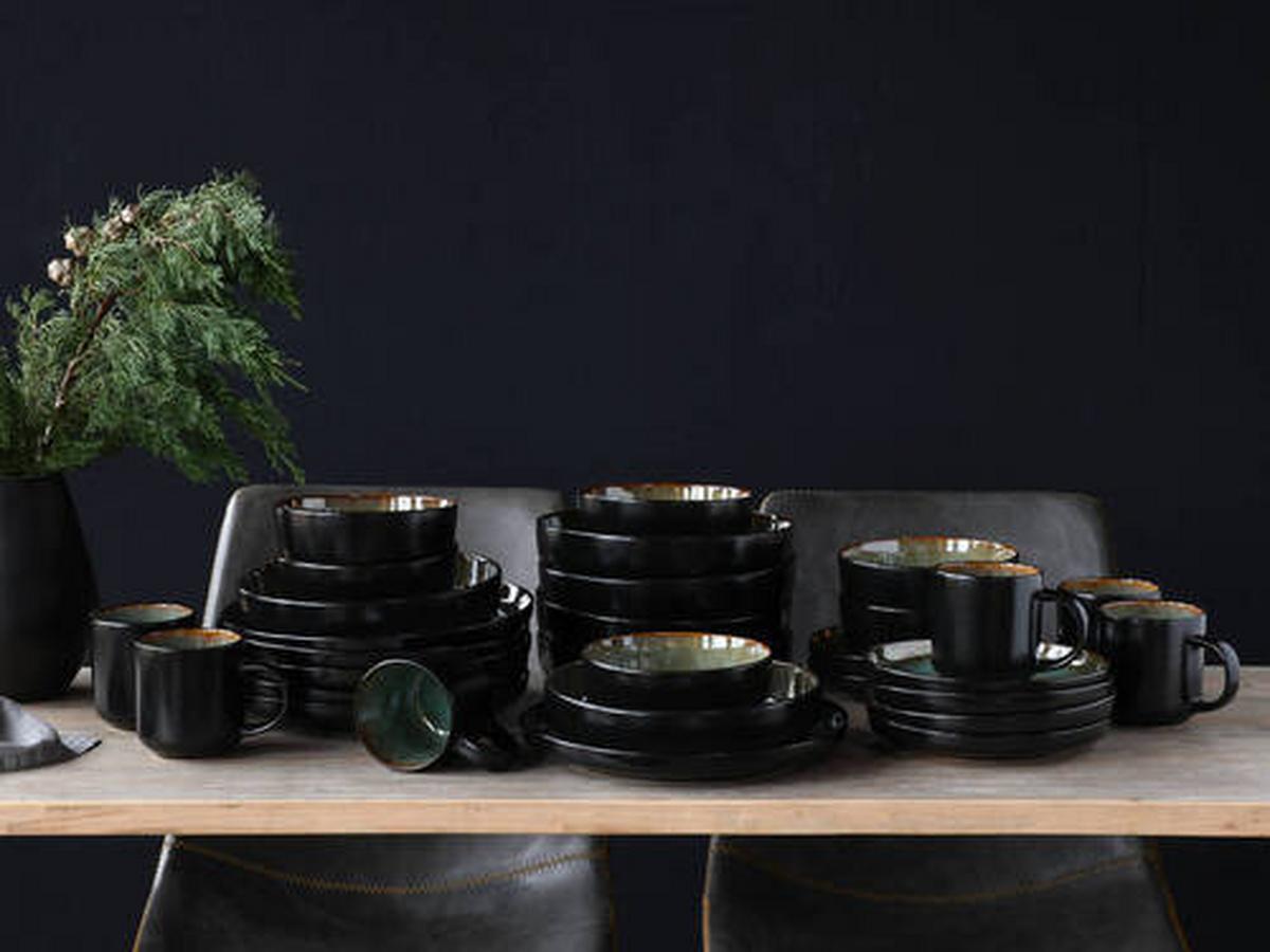 Kombiservice Nordic Fjord Grün, 30-teilig - Grün, Trend, Keramik - Creatable