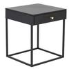 Nachtisch Bakal ca. 41x50x43 cm Schwarz - Goldfarben/Schwarz, Design, Metall (41/50/43cm) - Livetastic