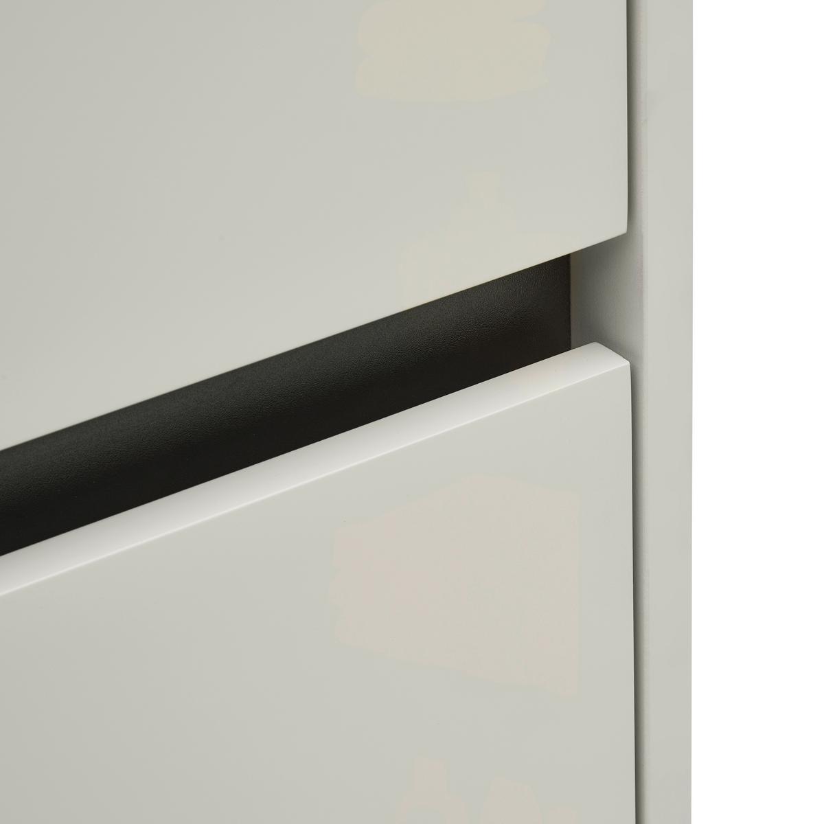 Seitenschrank Sophia Kashmirfarben - Kaschmir/Schwarz, MODERN, Holzwerkstoff (35/120/33cm) - Mömax