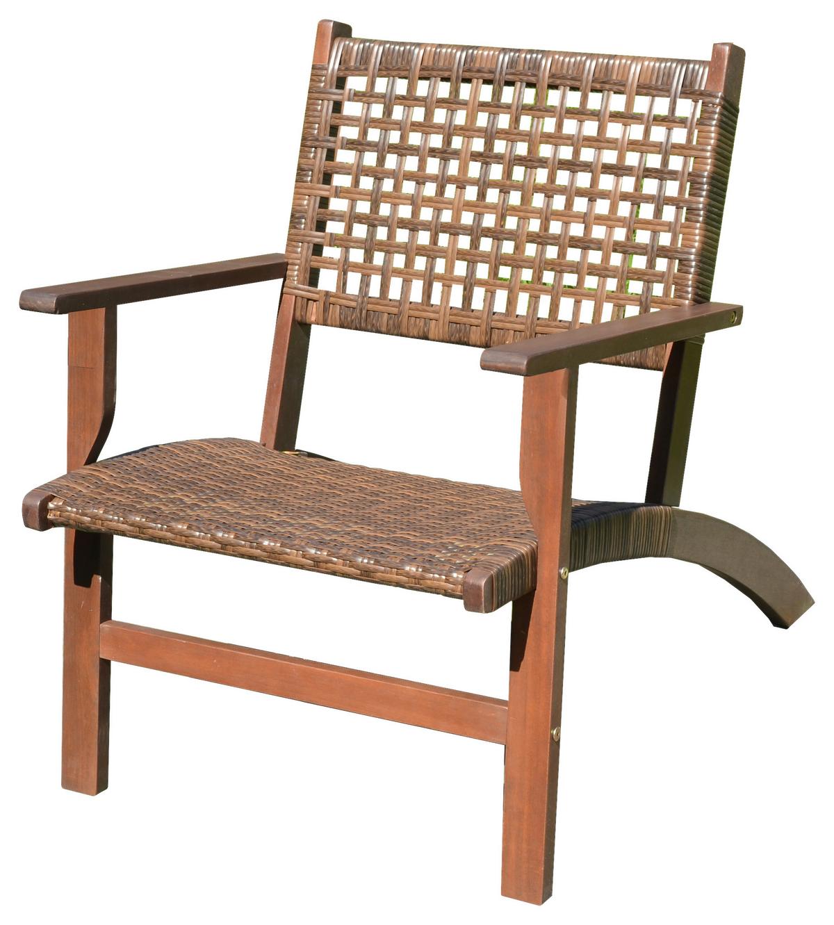 Balkonset 3-tlg. Eukalyptusholz - Dunkelbraun, Basics, Holz (40/40/35cm) - Gardenson