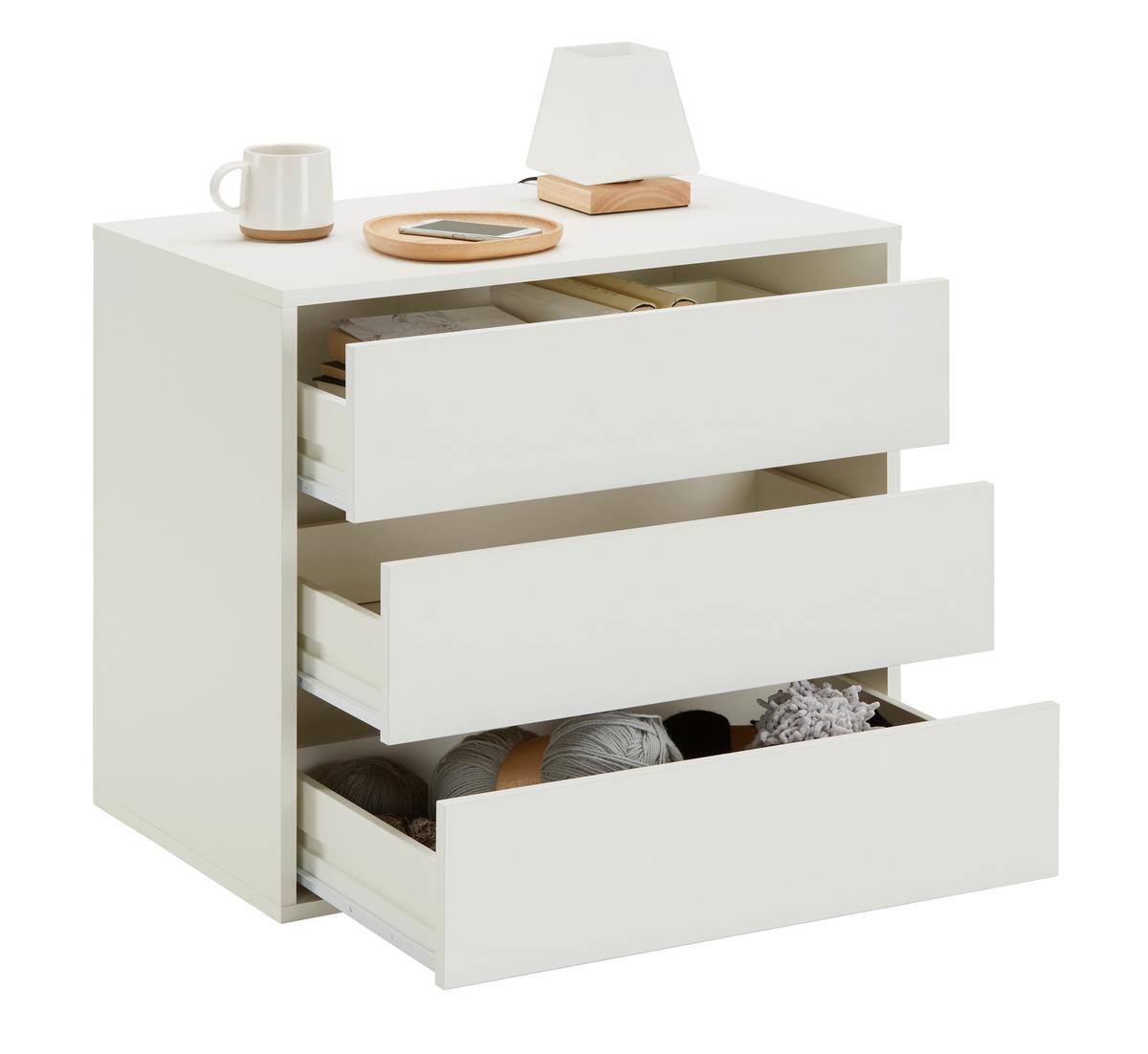 ZESTAW SZUFLAD UNIVERSAL II - biały, Konventionell, materiał drewnopochodny (70/61/44cm) - Mömax