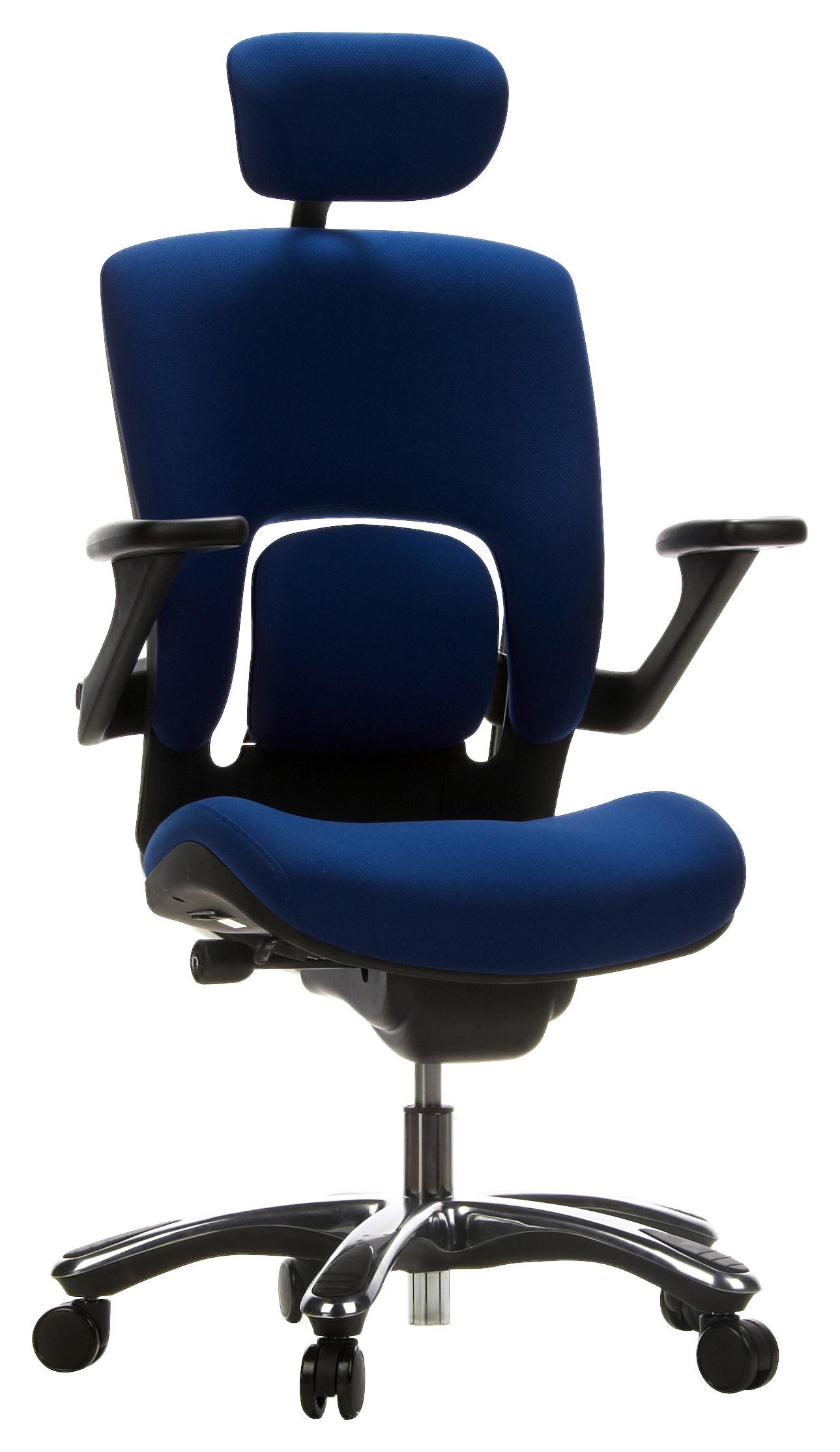Pisarniški Stol Vapor Lux, Modra - barve kroma/modra, Basics, kovina/umetna masa (58/119/50cm) - MID.YOU