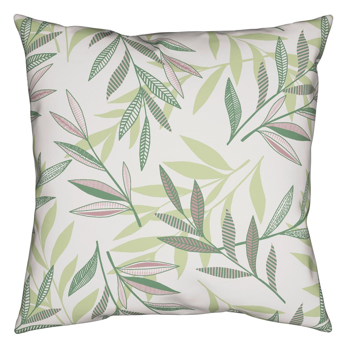 Bettwäsche Stitched Leaves Grün/Beige ca. 135x200cm - Beige/Grün, Textil (135/200cm) - Modern Living