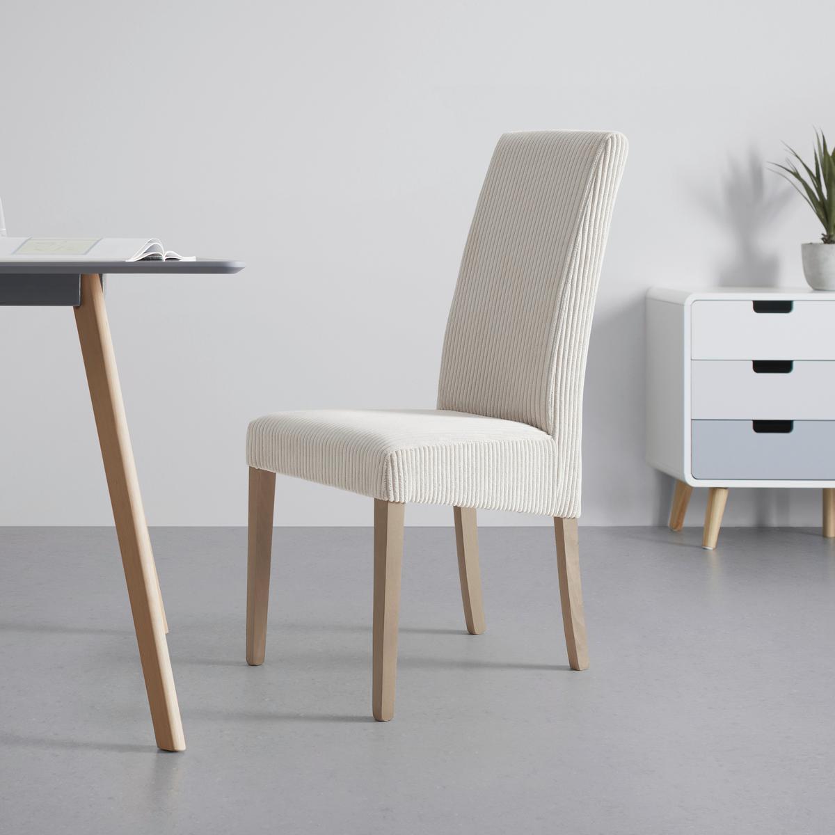 Stuhl Roko Beige - Eichefarben/Beige, MODERN, Holz/Textil (46/101/62cm) - Mömax
