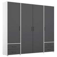 DULAP USI ROTATIVE VOYAGER - alb/gri, Modern, material pe bază de lemn (187/194/53cm) - Modern Living