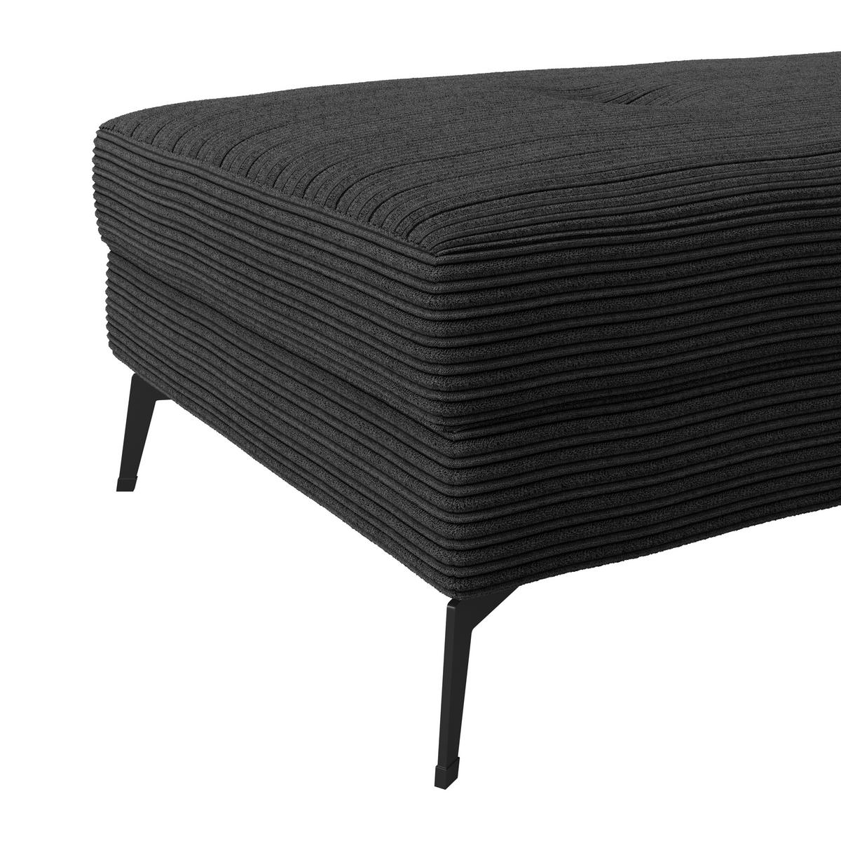 Tabure Zero - crna, Trend, tekstil (140/80cm)
