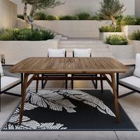 Gartentisch Nicola Walnuss- farben Akazie ausziehbar - Walnussfarben, MODERN, Holz (160-200/100/76cm) - Bessagi Garden