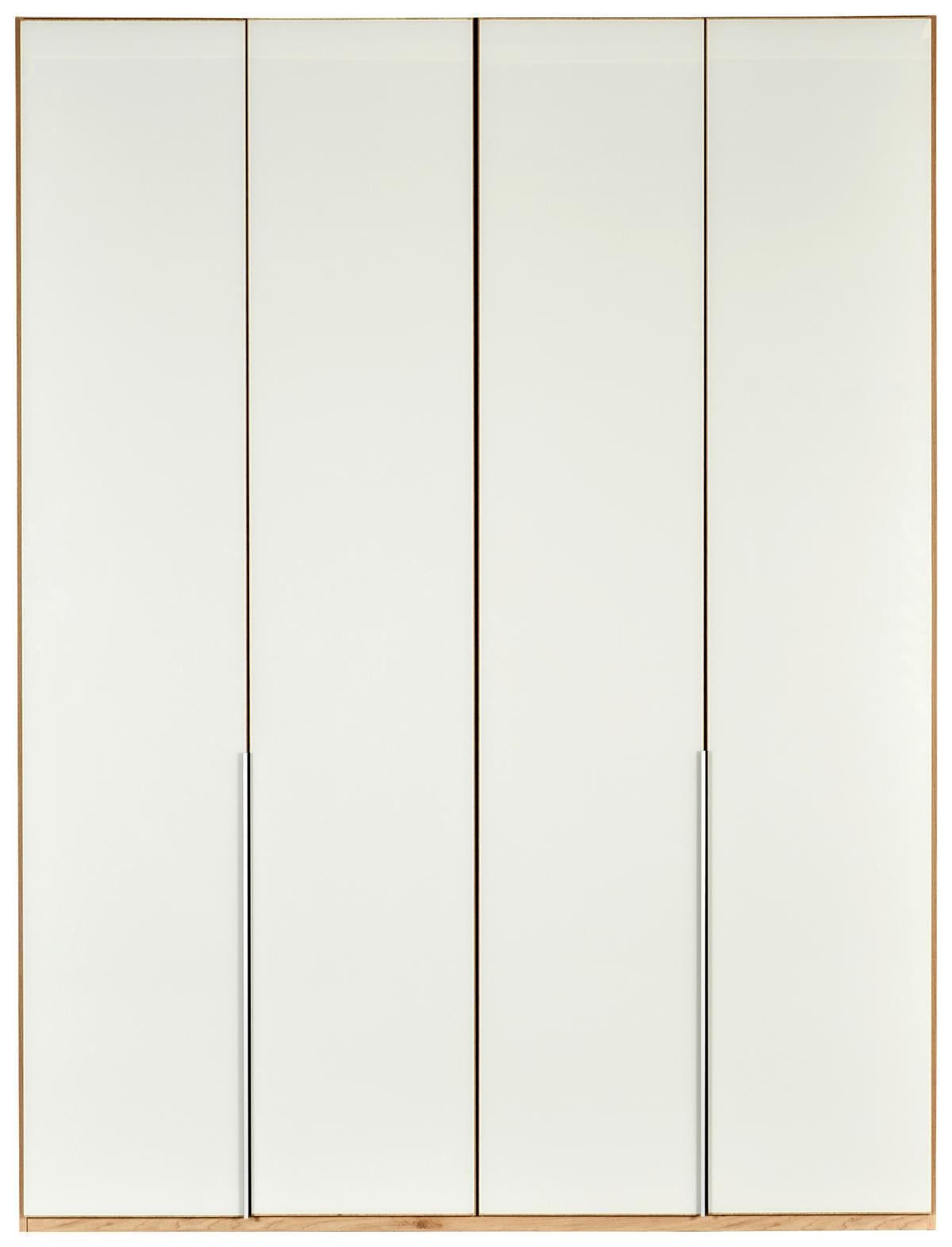 Garderobna Omara New York, Barva Hrasta - barve hrasta/bela, Konvencionalno, kovina/leseni material (180/236/58cm) - Premium Living