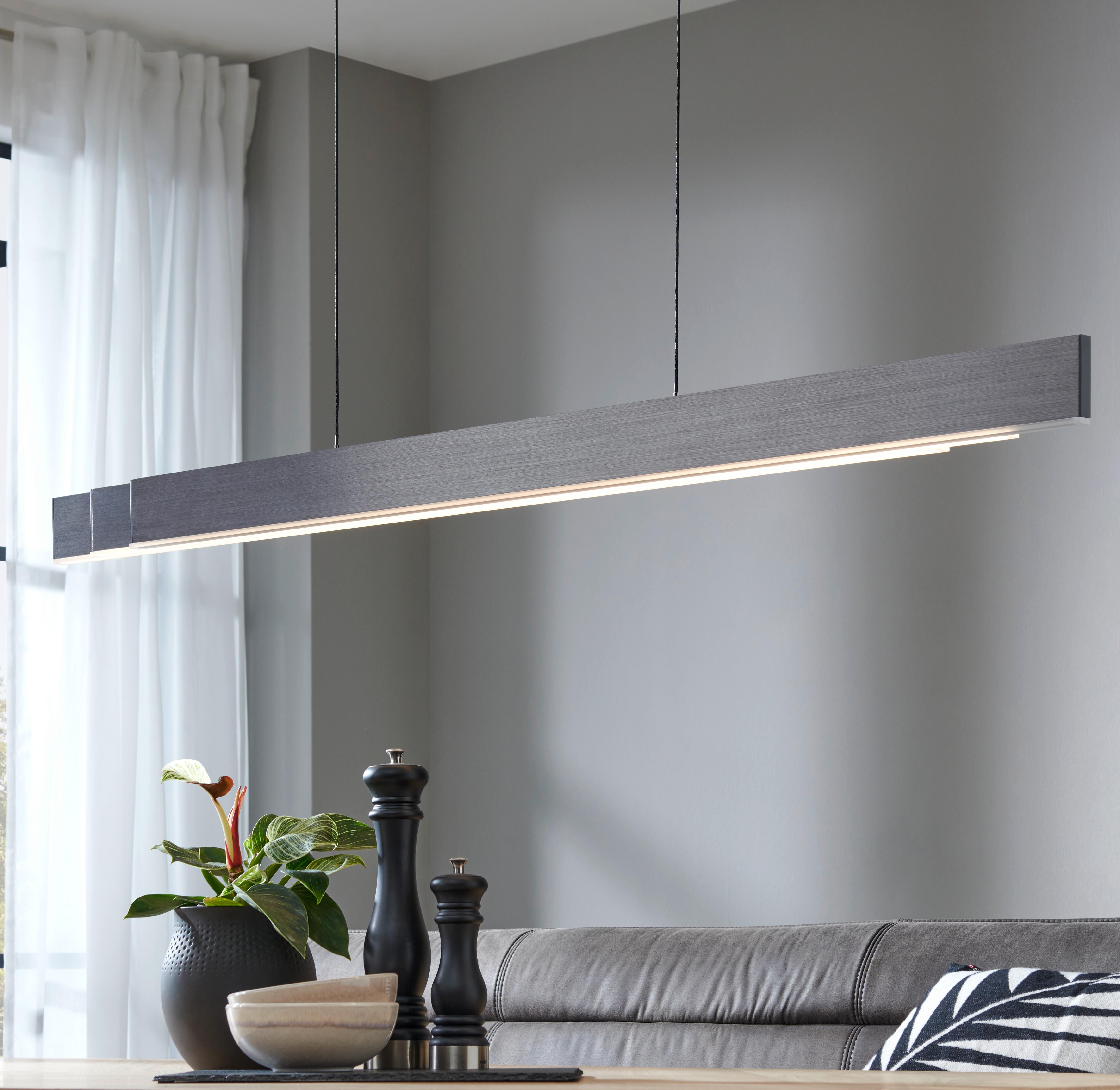 LAMPA WISZĄCA LED 2545-15 PURE-MOTO-RISE - jasnoszary, Design, tworzywo sztuczne/metal (200/8,2/240cm) - Neuhaus PURE
