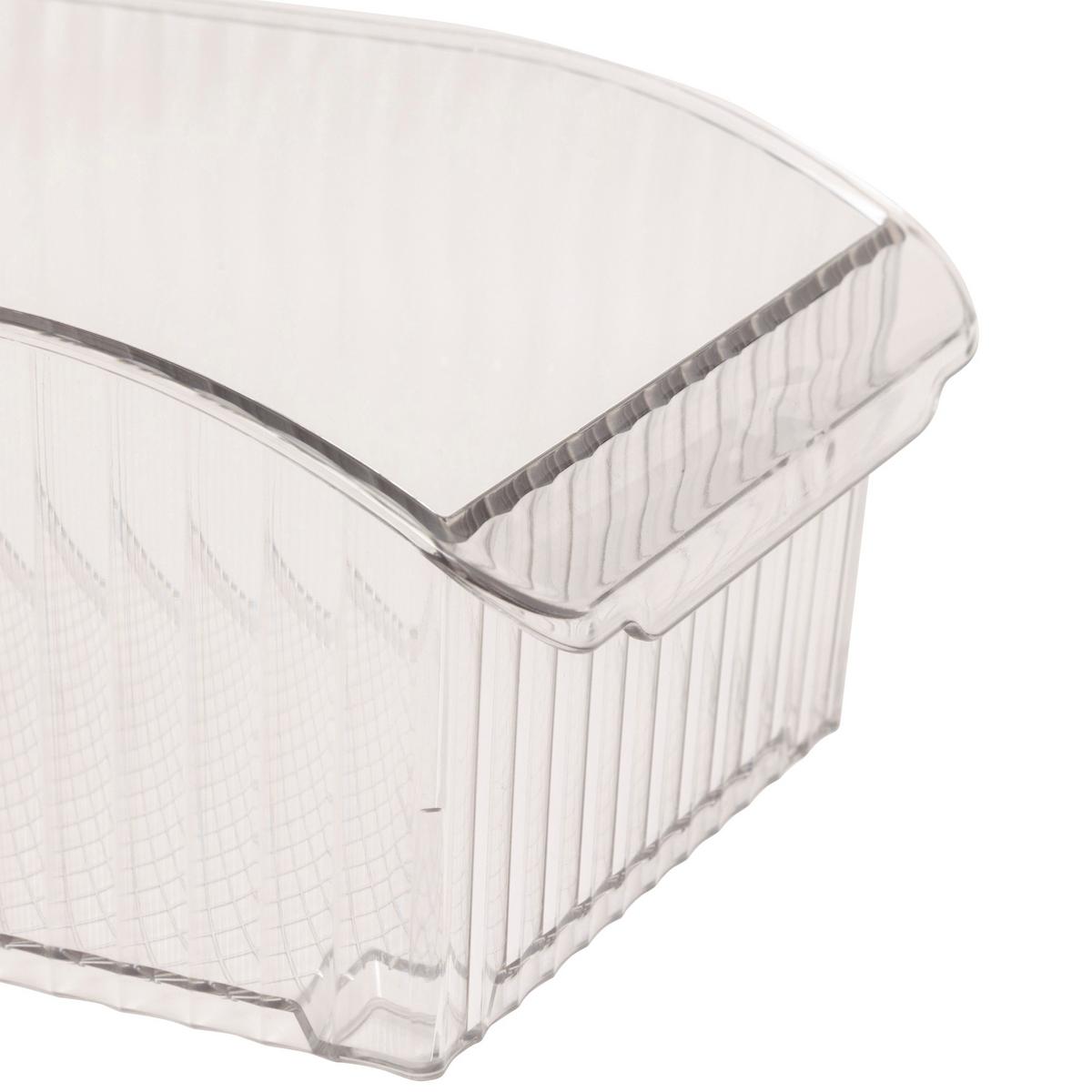 Organizator frigider Streaks cca. 31x15 cm - transparent, Basics, plastic (31,5/15/9,8cm)