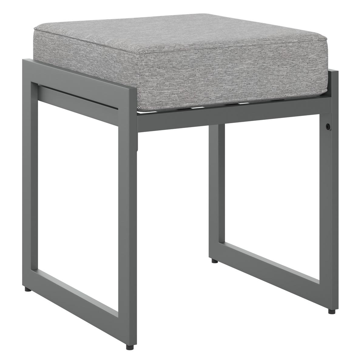 Lounge Garnitura Luzern, Siva, Akacija, 5-Delno - siva/naravne barve, Moderno, kovina/tekstil (190/190cm) - Beldano