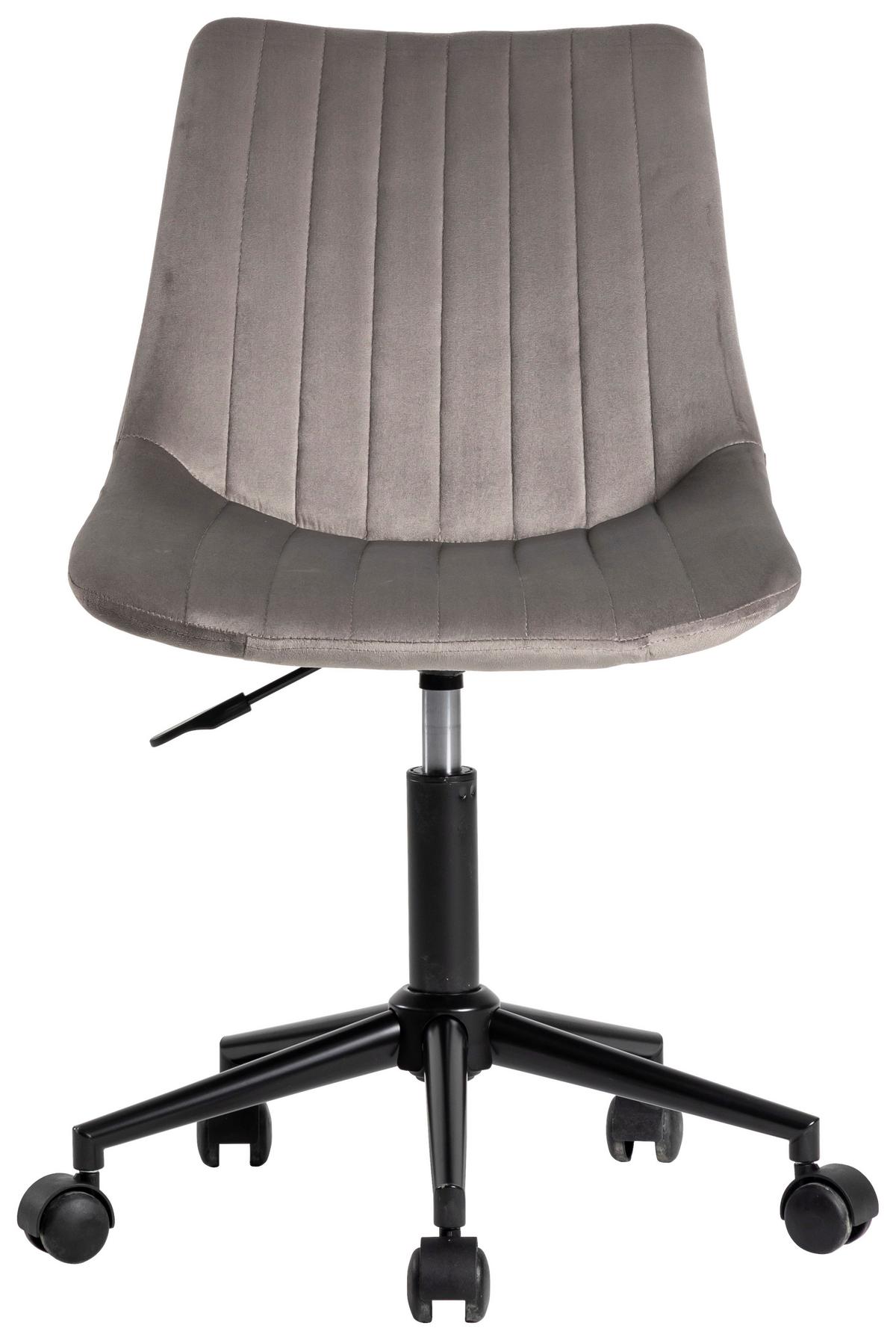 Uredska Stolica Blush - siva/crna, Moderno, metal/tekstil (50/81-93/57cm) - Modern Living