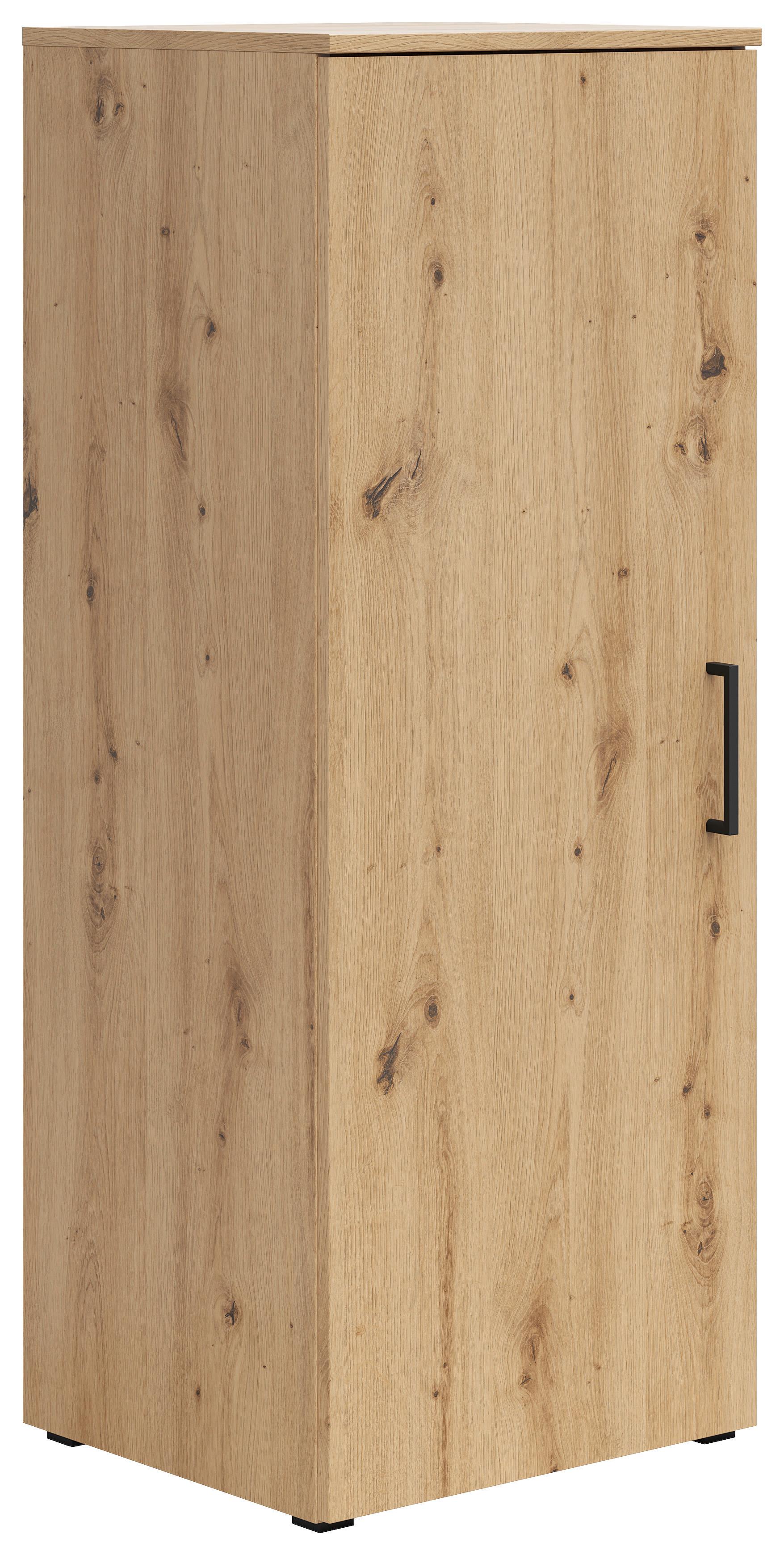 Komoda Multi - hrast Artisan/crna, Moderno, drvni materijal/plastika (45/115/40cm) - Modern Living