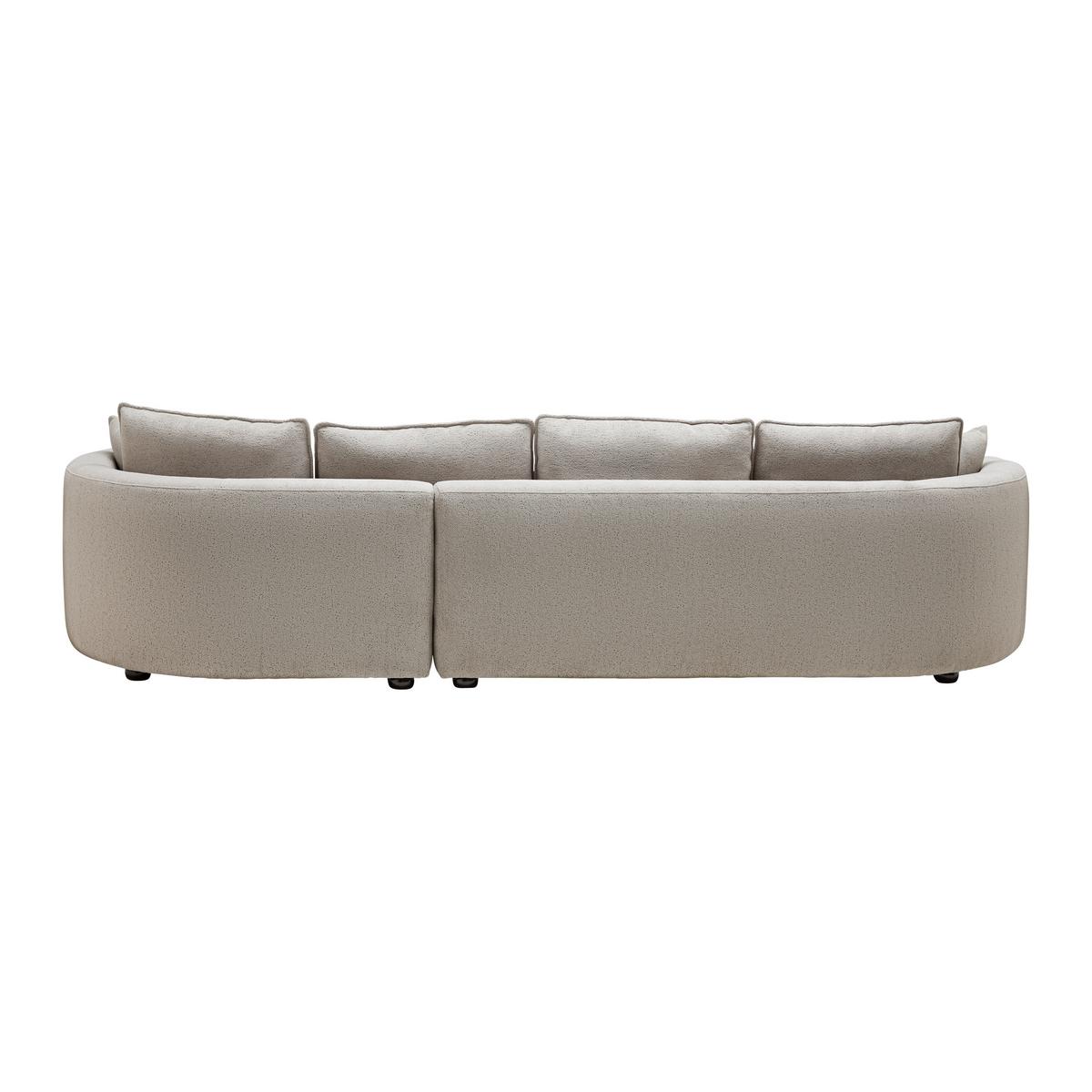 DUŻY NAROŻNIK NILAS - beżowy/greige, Modern, metal/drewno (335/65/154cm) - Bessagi Home