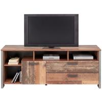 Tv-element Baghira, Rjava, Siva - temno siva/črna, Konvencionalno, kovina/umetna masa (161/63,9/41,6cm) - Premium Living