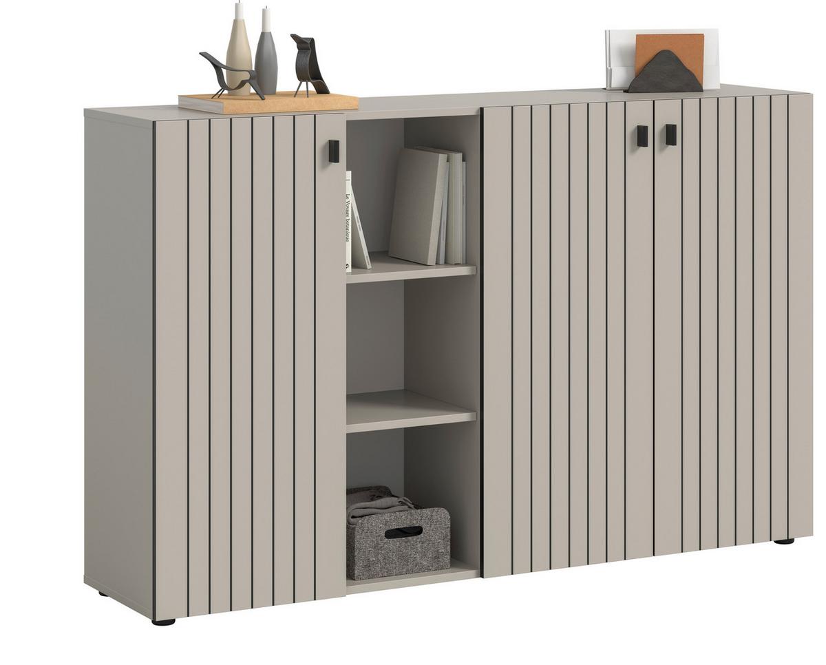 Komoda Station, Kašmir - kašmir/črna, Design, kovina/umetna masa (150/96/37cm) - MID.YOU