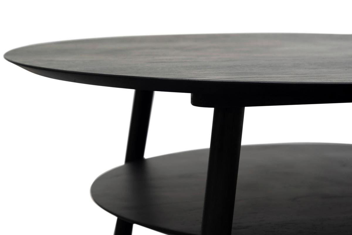 STOLIK KAWOWY SANTO DOMINGO - czarny, Modern, materiał drewnopochodny/drewno (80/45/80cm) - MID.YOU