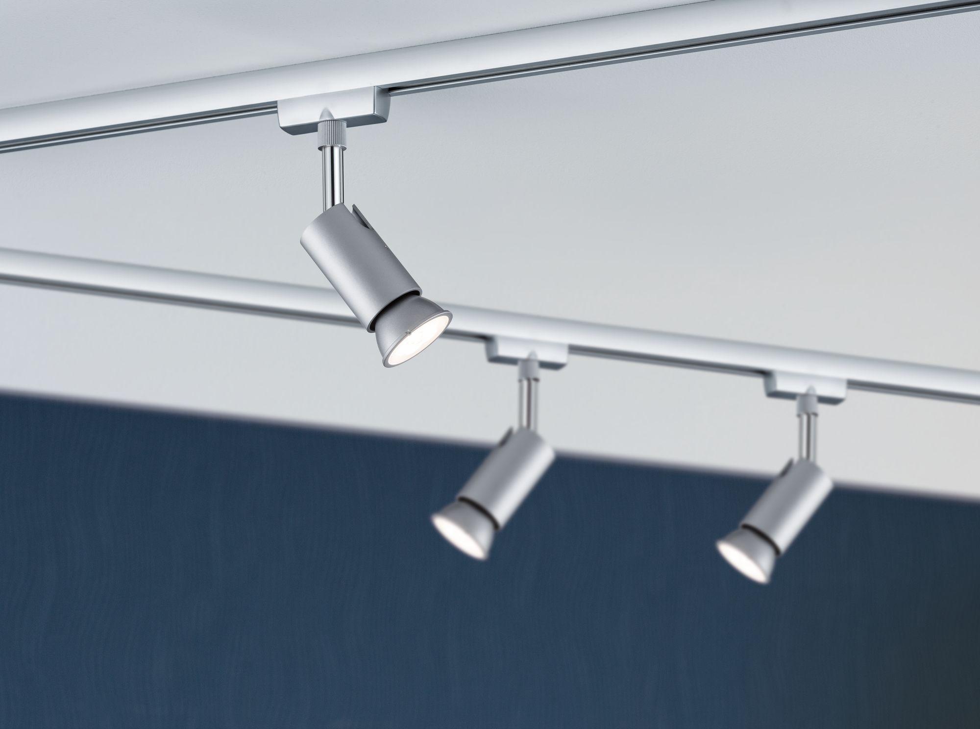Schienensystem-Strahler Spot Pure I max. 10 Watt - Chromfarben, Design, Metall (5.8/11/6.6cm) - Paulmann