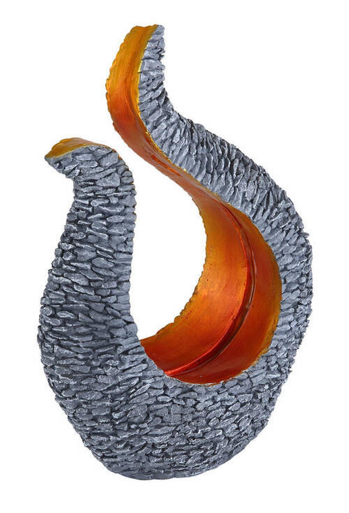 Solarna Svetilka Firelight, S Sijalko - zlate barve/siva, Design, umetna masa (23,5/11/34,5cm) - Globo