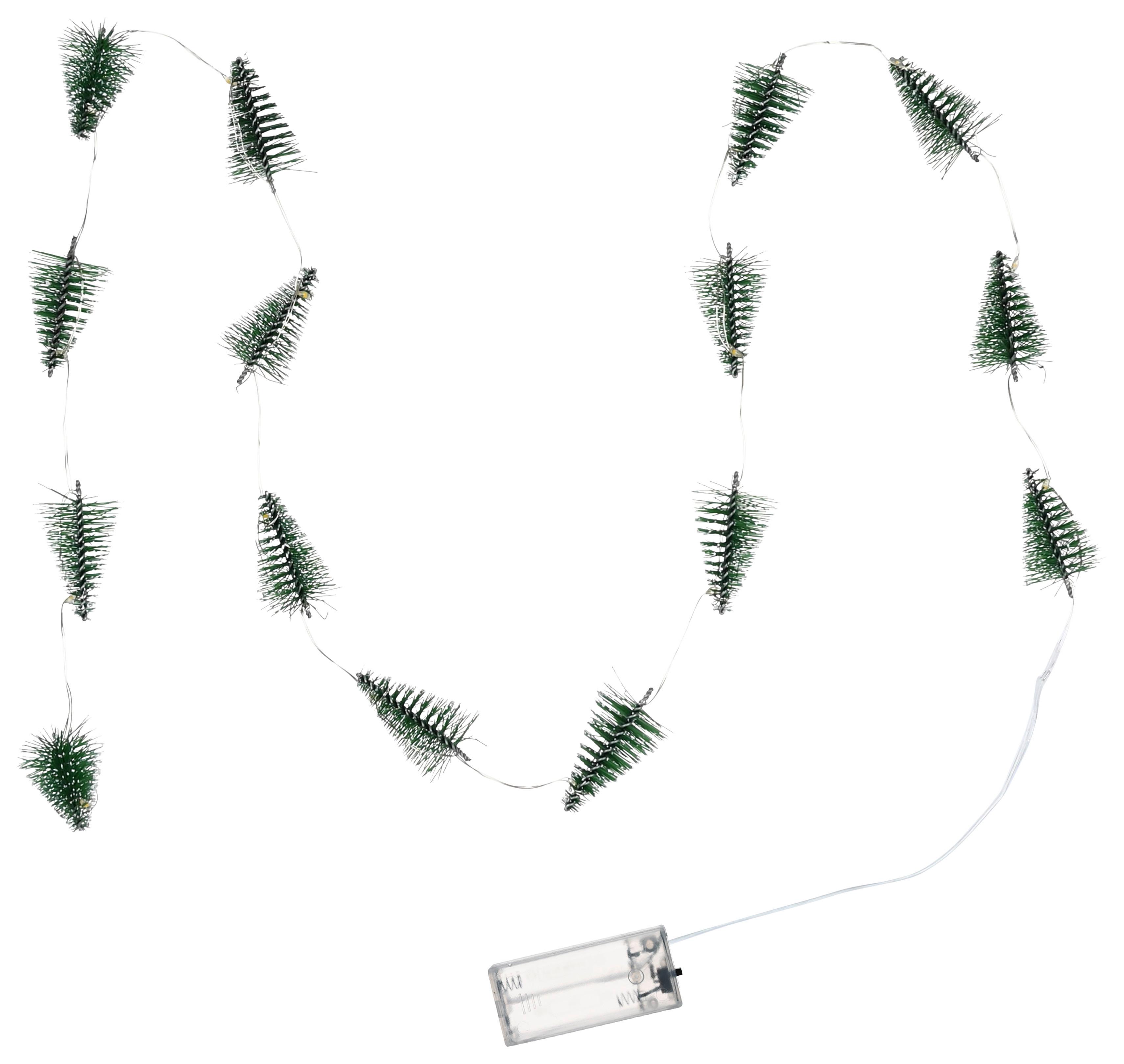 Lichterkette Tree Grün - Grün, KONVENTIONELL, Kunststoff/Metall (130cm) - Mömax