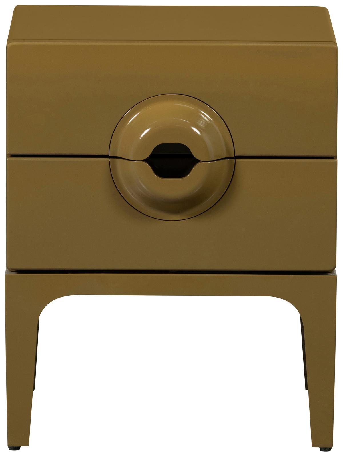Kommode Merge Honig B: 44cm - Honig, Design, Holz/Metall (44/57/45cm) - Livetastic